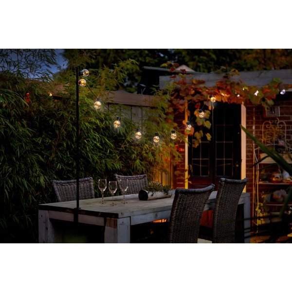 Solarna svetlobna veriga 10 žarnic dolžina 220 cm - Esschert Design-image-1