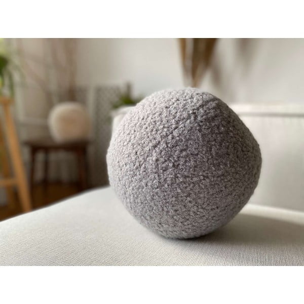 Okrasna blazina iz tkanine bouclé ø 25 cm Top – Mioli Decor-image-1