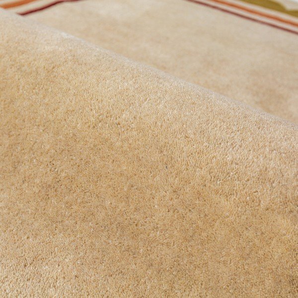 Ročno tkan volnen tekač v naravni barvi 80x230 cm Lois – Flair Rugs-image-4