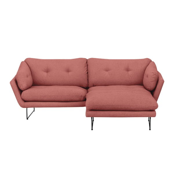 Komplet roza kavča in pufa Windsor & Co Sofas Comet