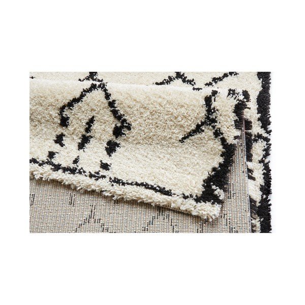 Belo-črna preproga Mint Rugs Allure Ronno White, 80 x 150 cm-image-2