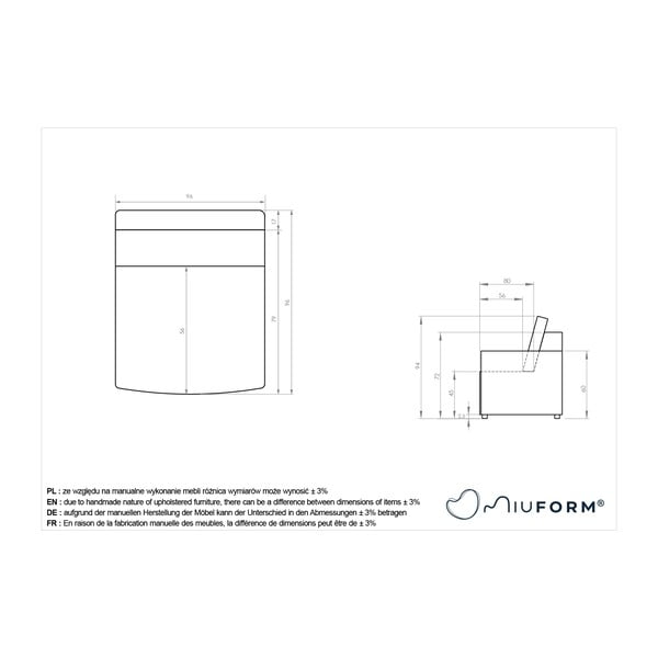 Svetlo rjav modul za sedežno garnituro Lulu – Miuform-image-4