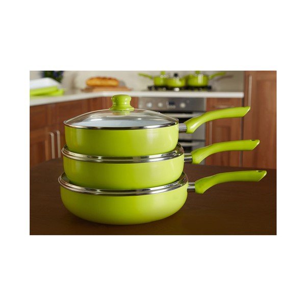 Zelena ponev s pokrovom Premier Housewares, ⌀ 26 cm-image-1