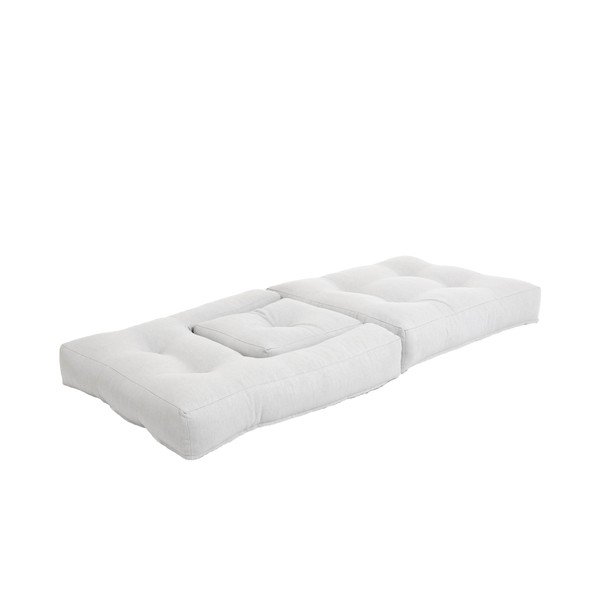 Otroški zložljiv fotelj s taburejem Karup Design Mini Cube Grey-image-4