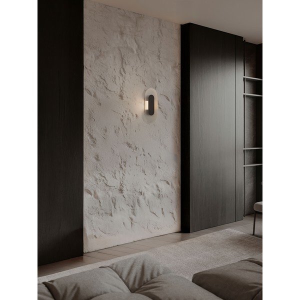 Mat črna kovinska LED stenska svetilka Vetrio – Nova Luce-image-2