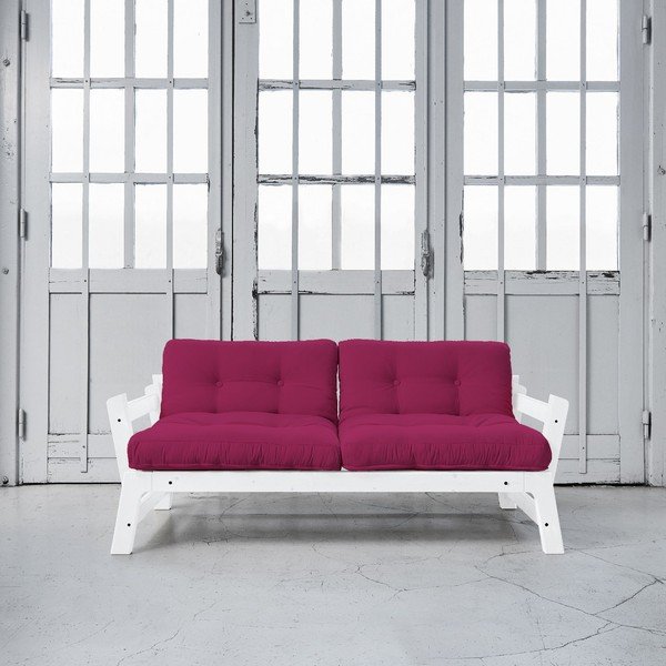 Raztegljiv kavč Karup Step White/Pink-image-1