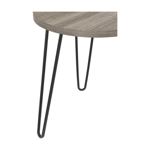 Rjavo-siva kavna mizica Støraa Owen, ø 50 cm-image-4