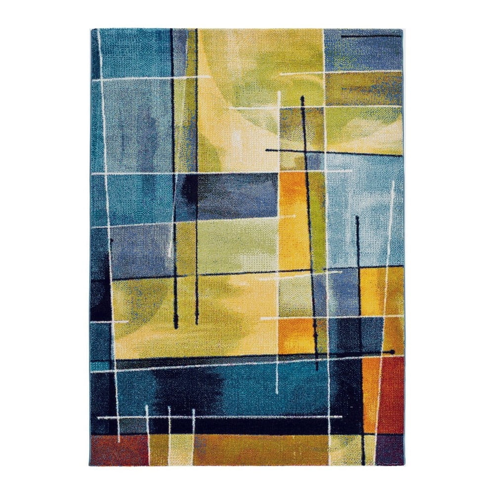 Modro-rumena preproga Universal Lenny Multi, 160 x 230 cm