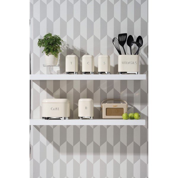 Krem škatla za kruh Kitchen Craft Lovello-image-1
