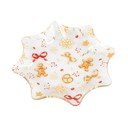 Bel servirni steklen krožnik z božičnim motivom ø 15 cm Gingerbread – Dakls