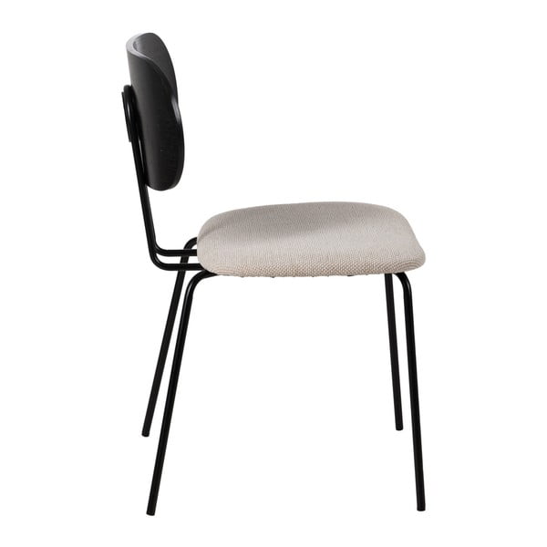 Črno-beli jedilni stoli v kompletu 4 ks Cleo – Ixia-image-3