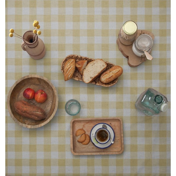 Namizni prt Really Nice Things Beige Vichy, 140 x 140 cm-image-2