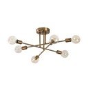 Stropna svetilka v zlati barvi 64x64 cm Flower – Opviq lights