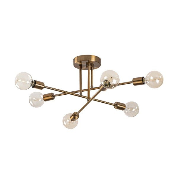 Stropna svetilka v zlati barvi 64x64 cm Flower – Opviq lights