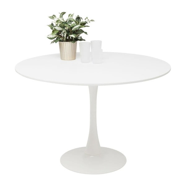 Bela jedilna miza Kare Design Schickeria, ⌀ 110 cm