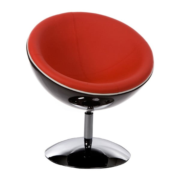 Rdeči vrtljivi stol Kokoon Sphere