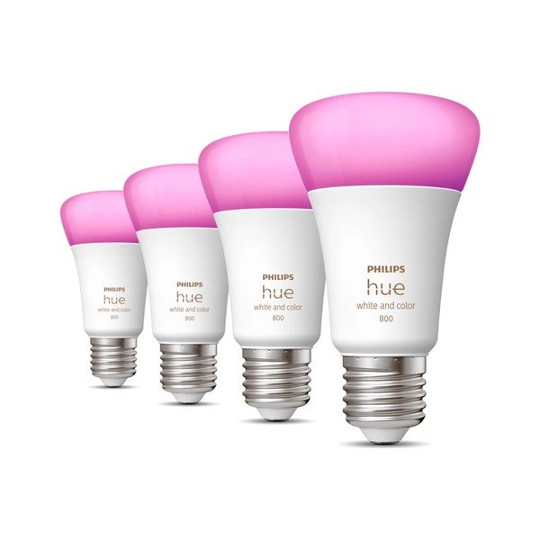LED žarnice E27, 9 W v kompletu 4 ks White and color ambiance – Philips Hue-image-1