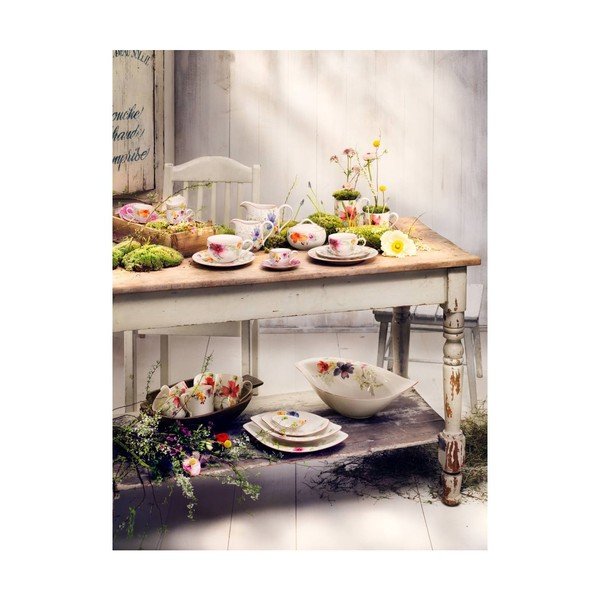 Bela porcelanasta skleda za solato z motivom cvetja Villeroy & Boch Mariefleur Serve, 3,8 l-image-2
