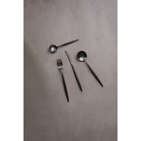 Črn pribor iz nerjavečega jekla 16 ks Modern retro – Premier Housewares-image-3