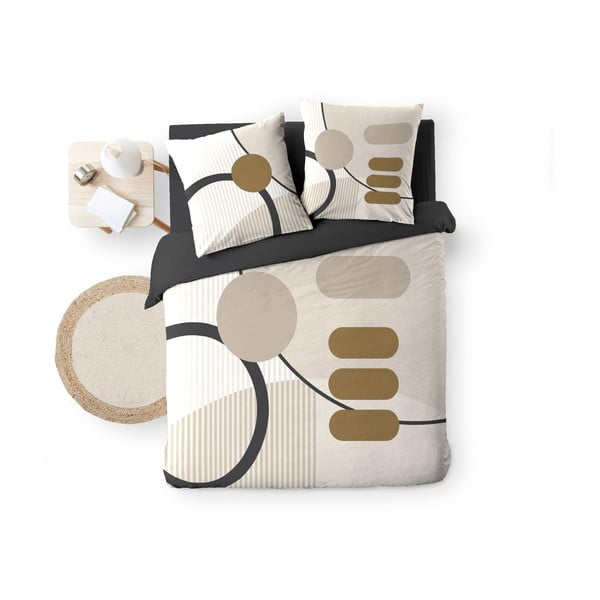 Bež podaljšana bombažna posteljnina za zakonsko posteljo 240x220 cm Santana – douceur d'intérieur-image-4