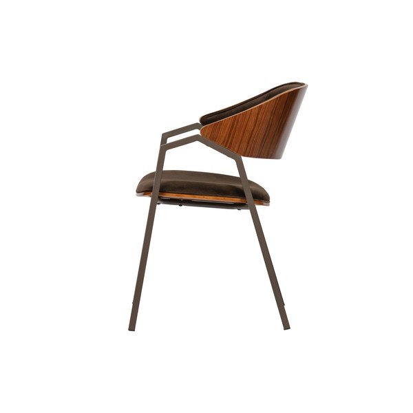 Komplet 2 rjavih jedilnih stolov BePureHome Clan Velvet-image-3