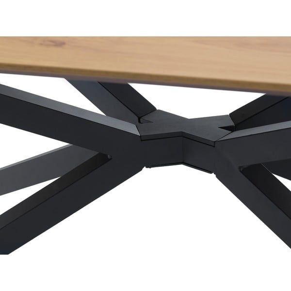 Jedilna miza z mizno ploščo v hrastovem dekorju 100x200 cm Cesura – Unique Furniture-image-3