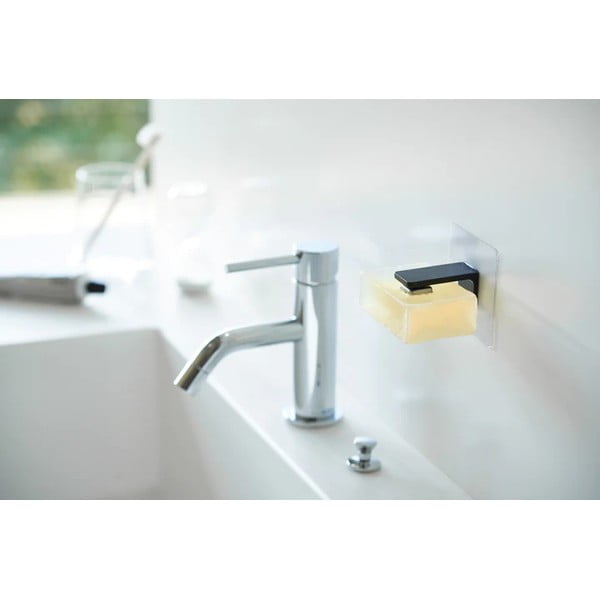 Črno plastično magnetno držalo za milo z namestitvijo brez vrtanja Film Hook – YAMAZAKI-image-2