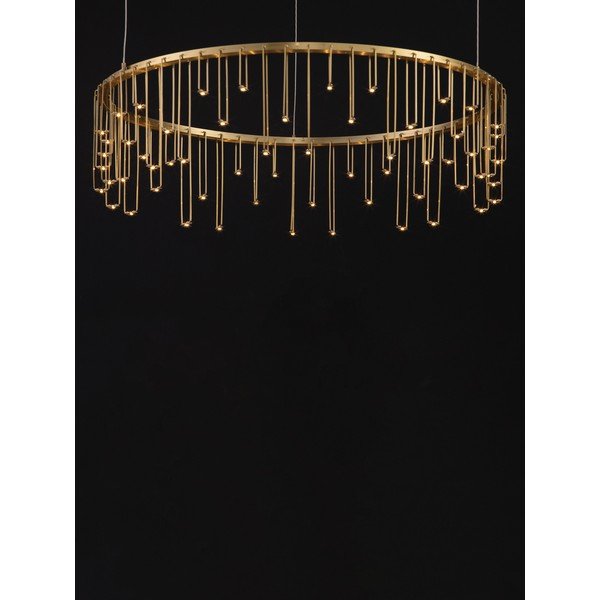 Aluminijasta LED zatemnitvena viseča svetilka v zlati barvi ø 65 cm Stellar – Nova Luce-image-2