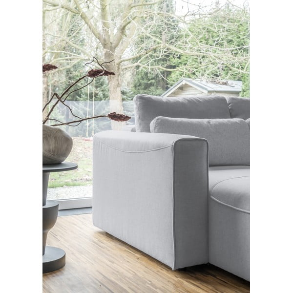 Svetlo siv raztegljiv kotni kavč (v obliki črke U) Homely Tommy - Miuform-image-4