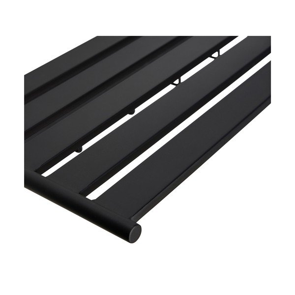 Črn kovinski stenski obešalnik s polico Fusion – Hübsch-image-2