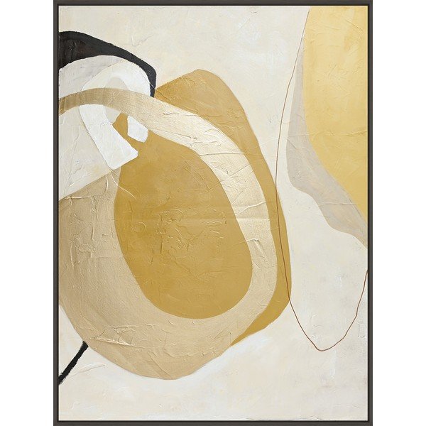 Ročno naslikana slika na platnu v okvirju 91x121 cm Stardust – Malerifabrikken