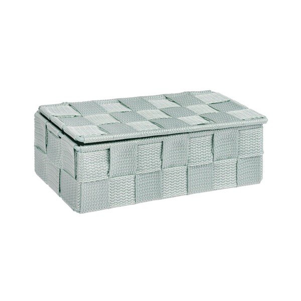 Wenko Adria Mini organizator za kopalnico svetlo zelene barve s pokrovom-image-2