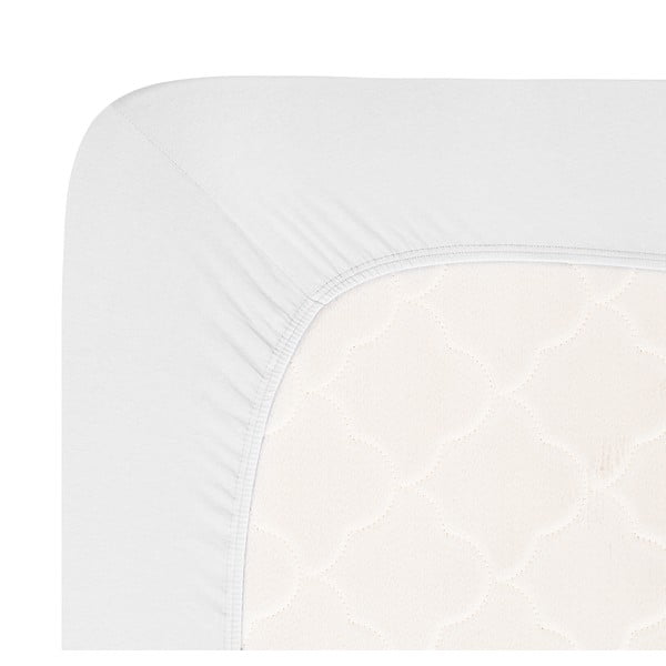 Bela napenjalna rjuha iz jerseyja 180x200 cm Boxspring – Andrea Simone-image-1