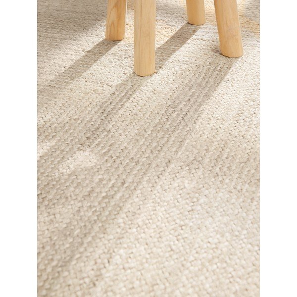 Kremno bela obojestranska/ročno tkana preproga iz jute 200x300 cm Juno – Hanse Home-image-4