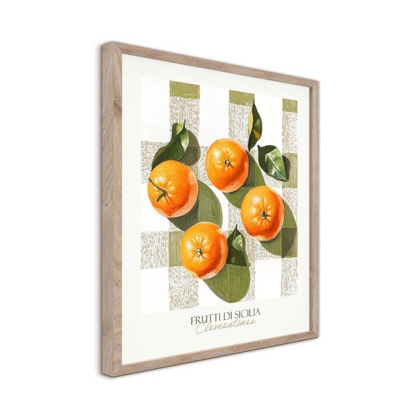 Tiskana slika z okvirjem 40x50 cm Mandarines  – Styler-image-4
