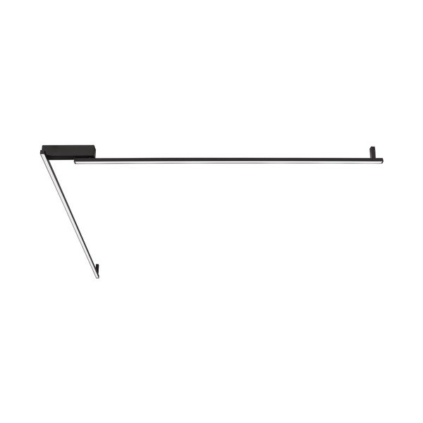 Mat črna aluminijasta LED zatemnitvena stropna svetilka 4x309 cm Briana – Nova Luce