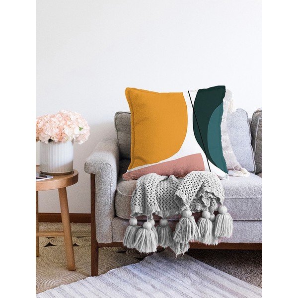 Prevleka za vzglavnik iz mešanice bombaža Minimalist Cushion Covers Artistry, 55 x 55 cm-image-2