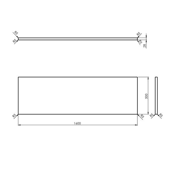 Pult omarice za umivalnik iz masivnega hrasta v naravni barvi 160x50 cm Woody – Sapho-image-3