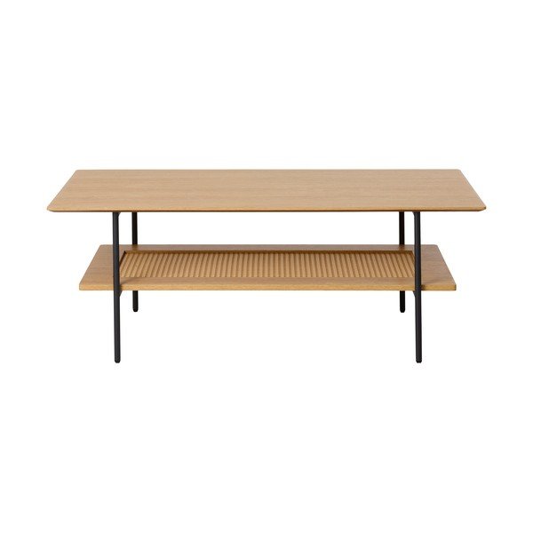 Klubska mizica v hrastovem dekorju v naravni barvi 55x110 cm Pensacola – Unique Furniture-image-1