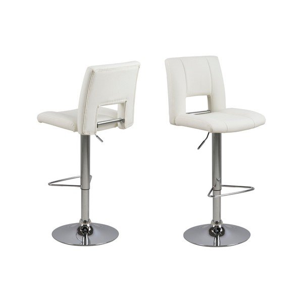 Komplet 2 belih barskih stolov Actona Wilma Barstool-image-2