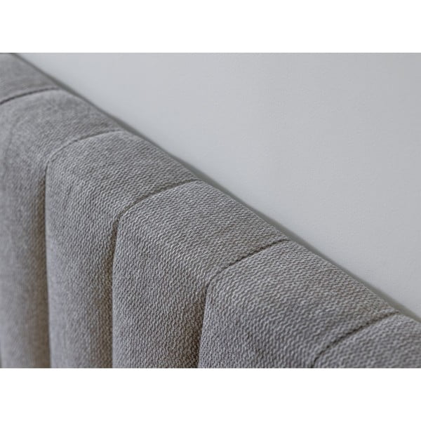 Svetlo siva/naravna zakonska postelja z letvenim dnom 180x200 cm Oceane – Bobochic Paris-image-4