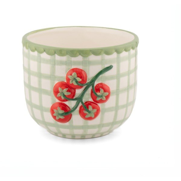 Porcelanast ročno poslikan okrasni cvetlični lonec ø 12 cm Tomato – Sass & Belle