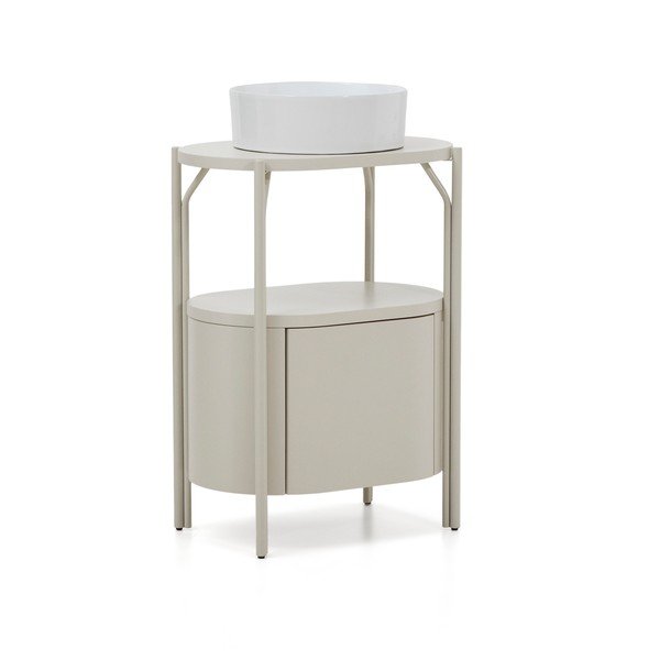 Bela omarica za pod umivalnik 60x81 cm Arely – Kave Home-image-4