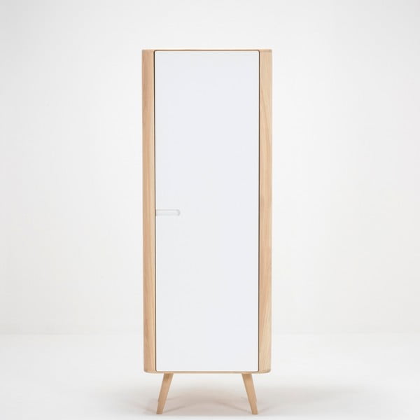 Garderobna omara z masivno hrastovo konstrukcijo Gazzda Ena , širina 60 cm-image-2