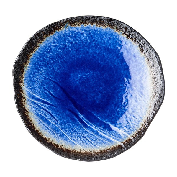 Moder keramičen krožnik MIJ Cobalt, ø 27 cm