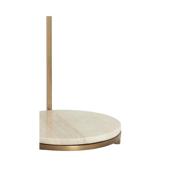 Okrogla stranska mizica z marmorno mizno ploščo ø 26 cm Leda – Light & Living-image-4