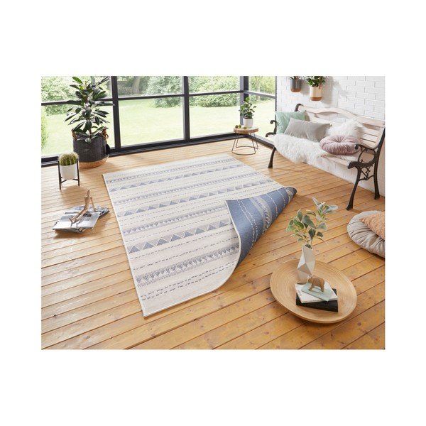 Modro-krem zunanja preproga NORTHRUGS Bahamas, 160 x 230 cm-image-4