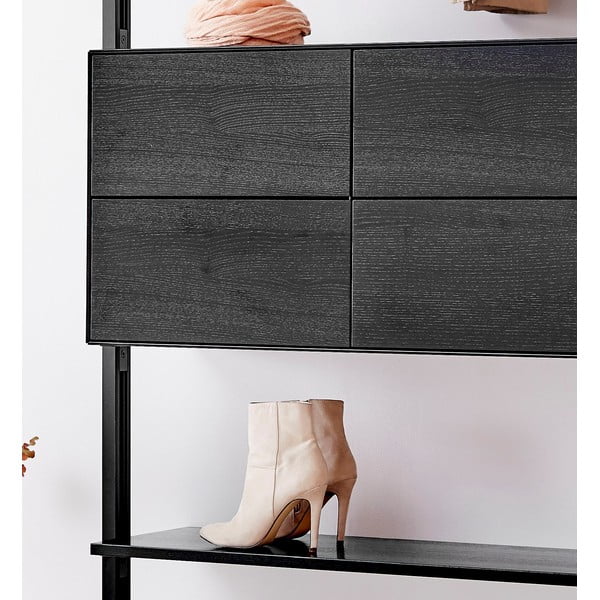 Črn regal za predsobo Edge by Hammel-image-4