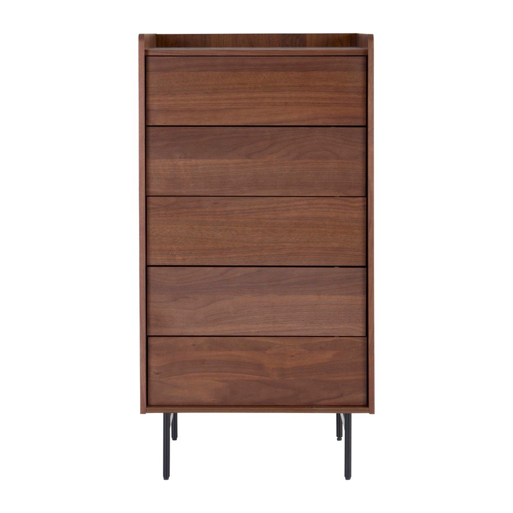Komoda v orehovem dekorju v temni naravni barvi 60x118,5x45 cm Örgryte