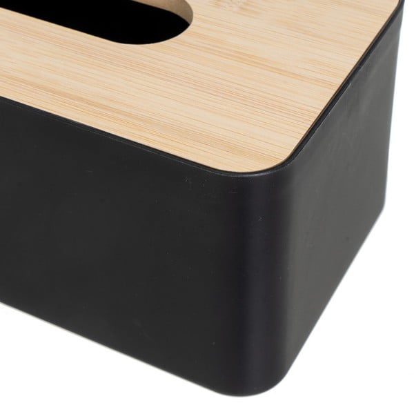 Škatla za robčke iz plastike in bambusa – Casa Selección-image-1